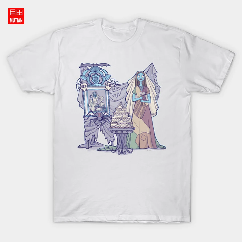 Till Death Do Us Part T-Shirt Karen Hallion Geek Nerd Haunted Mansion Nightmare Christmas Sally Parody Mashup Wedding | Мужская одежда
