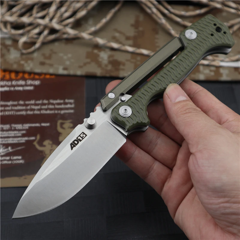 AD15 складной нож D2 лезвие из алюминиевой стали G10 Ручка для кемпинга охоты выживания карманные Фруктовые Ножи EDC инструменты тактические k