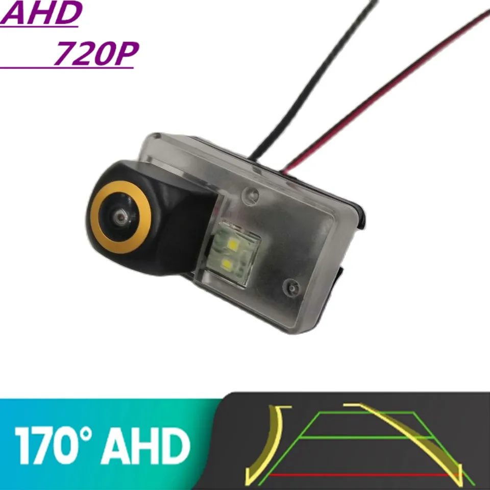 

AHD 720P Golden Lens Trajectory Car Rear View Camera For Peugeot 206 207 306 307 Sedan 308 406 407 5008 Reverse Vehicle Monitor