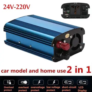 

Auto Inverter Car Inverter High Performance Solar Power Inverter Transformer Outdoor 1600W Peak DC24V To AC220V Portable