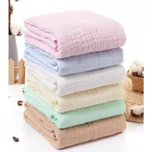  Muslin Swaddles Blanket for Newborn Cotton Bath Towel Infant Burp Clothes Boy Girl Baby Blankets Cloth Diaper 