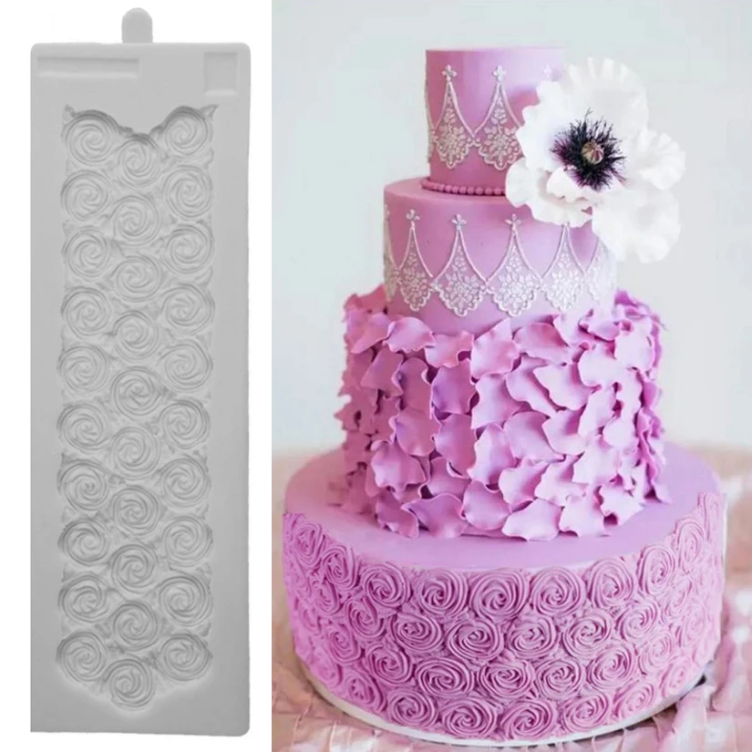Силиконовая форма «Роза» Sugarcraft форма для выпечки кекса инструменты для украшения торта