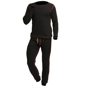 

2020 winter men's fashion cotton thermal underwear men long johns shirt+pants 2 piece set warm thick velvet 6 colors