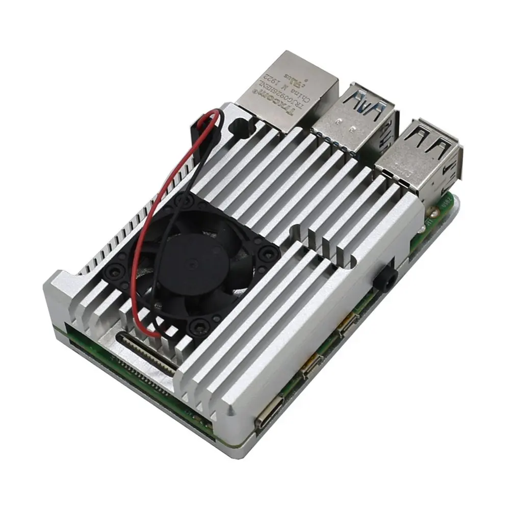 Raspberry Pi 4 Модель B CNC алюминиевый сплав чехол металлическая Броня оболочка с радиаторами для Raspberry Pi 4B-NO Fans