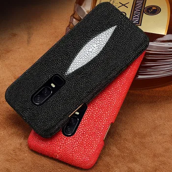 

Genuine Leather Phone case For Oneplus 8 7 7T Pro 6T 5 5T 6 back cover Real pearl fish skin case For oneplus 7t 7PRO 3 3t coque