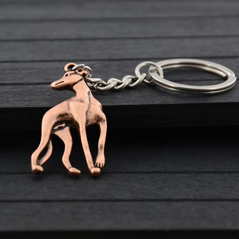 Greyhound Keyring, Greyhound Bag Charm, Greyhound Gifts, Greyhound Dog Gifts, Greyhound Key Chain, Whippet Keyring