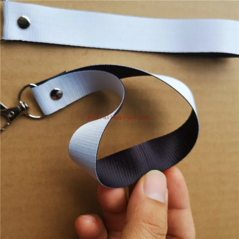 sublimation polyester fiber white blank keychains key ring hot transfer printing blank diy materials 50pcs/lot