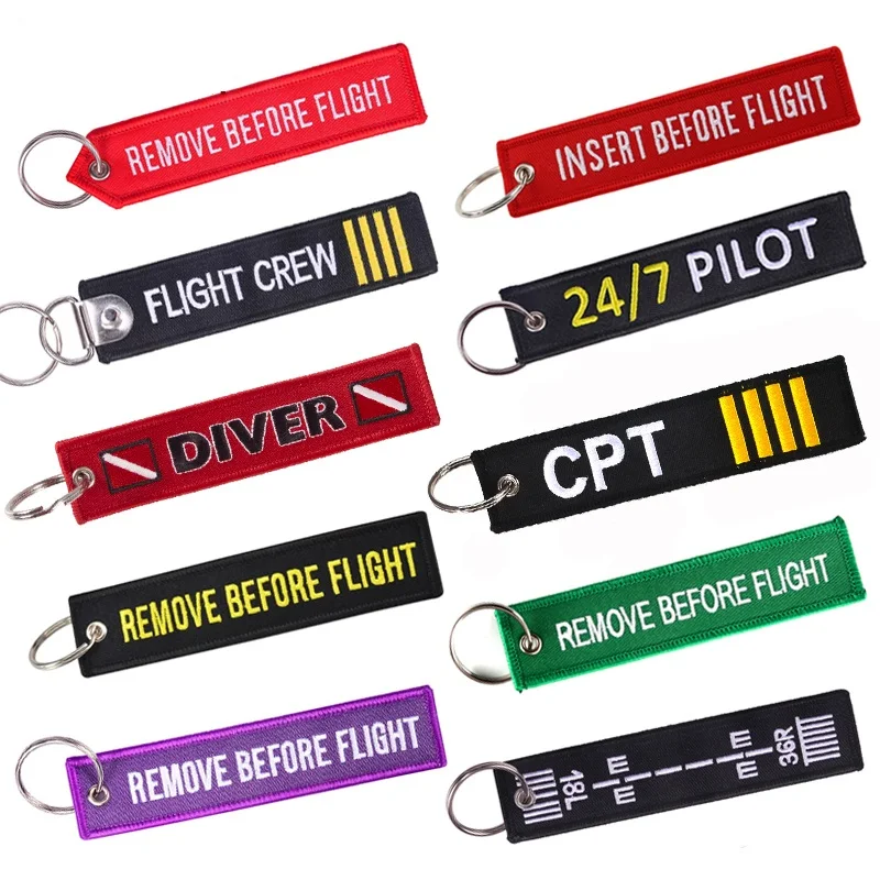 Remove-Before-Flight-Car-Keychains-Berloques-Red-Embroidery-Highlight-Key-Fobs-Chains-Jewelry-Aviation-Gifts-Chaveiro