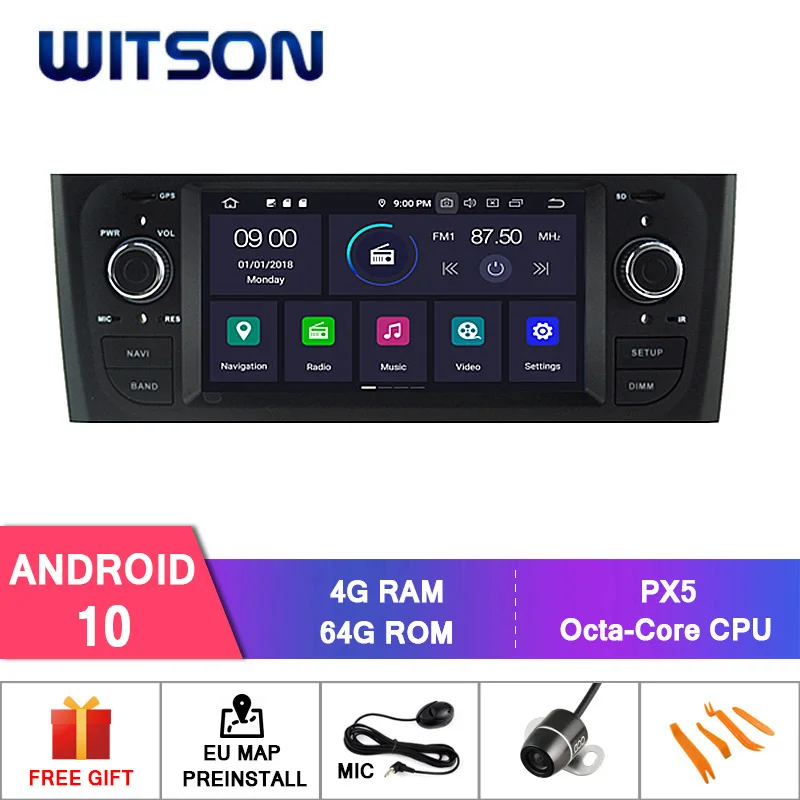 Автомобильный DVD-плеер WITSON Android 10 0 для FIAT OLD PUNTO автомобильный мультимедийный