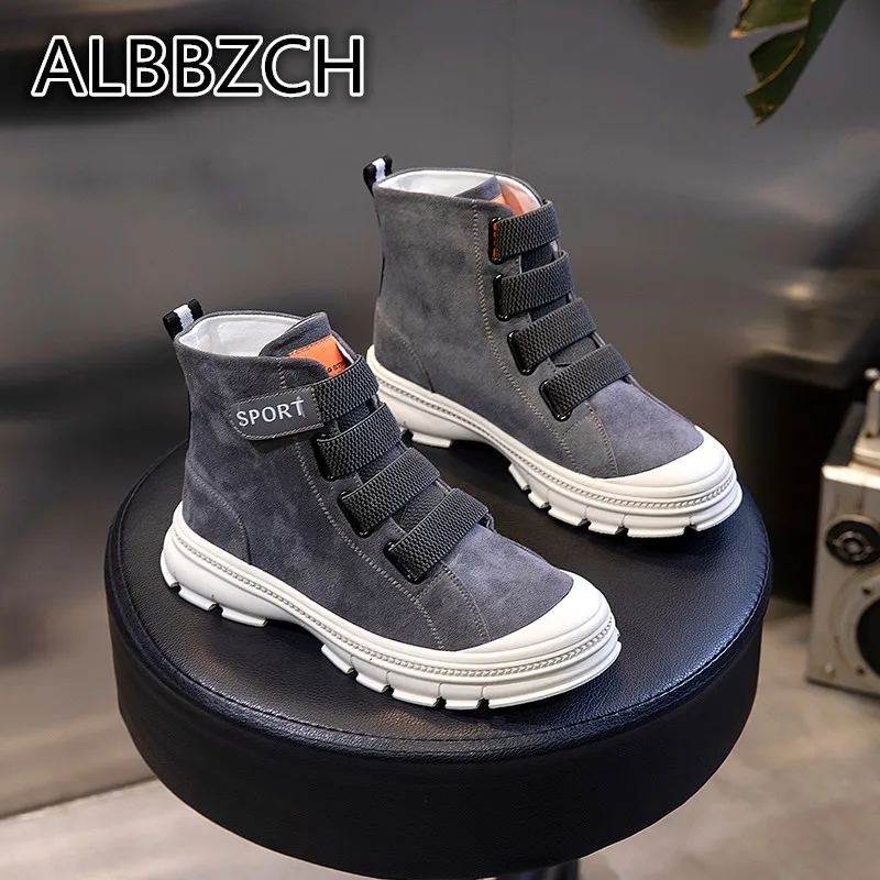 

Autumn Winter Women Fashion Casual Platfrom Chelsea Ankle Boots Trending Motorcycle Boots High Top Leisure Comfort Female Shoes
