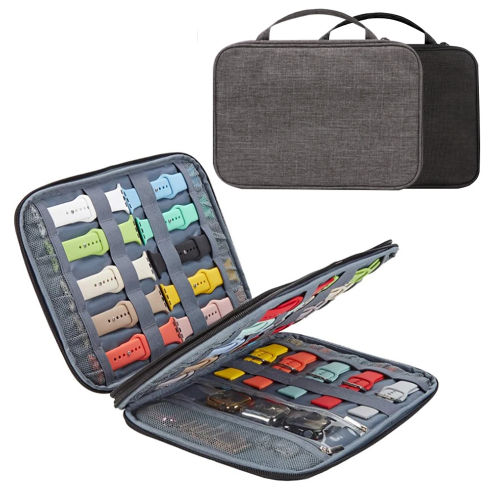 Felt Watch Organizer Box Watchband Storage Case for Apple Band Pouch Strap Holder Bag Durable | Электроника