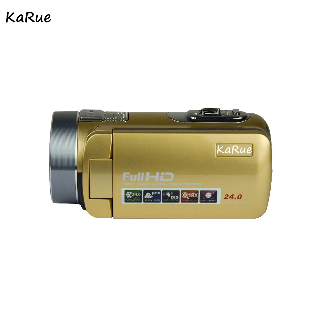 Ночное видение 5MP CMOS цифрового видео Камера видеокамера HD 720P 2,7 дюймов Экран 16xdigital зум Camara De видео Profesional