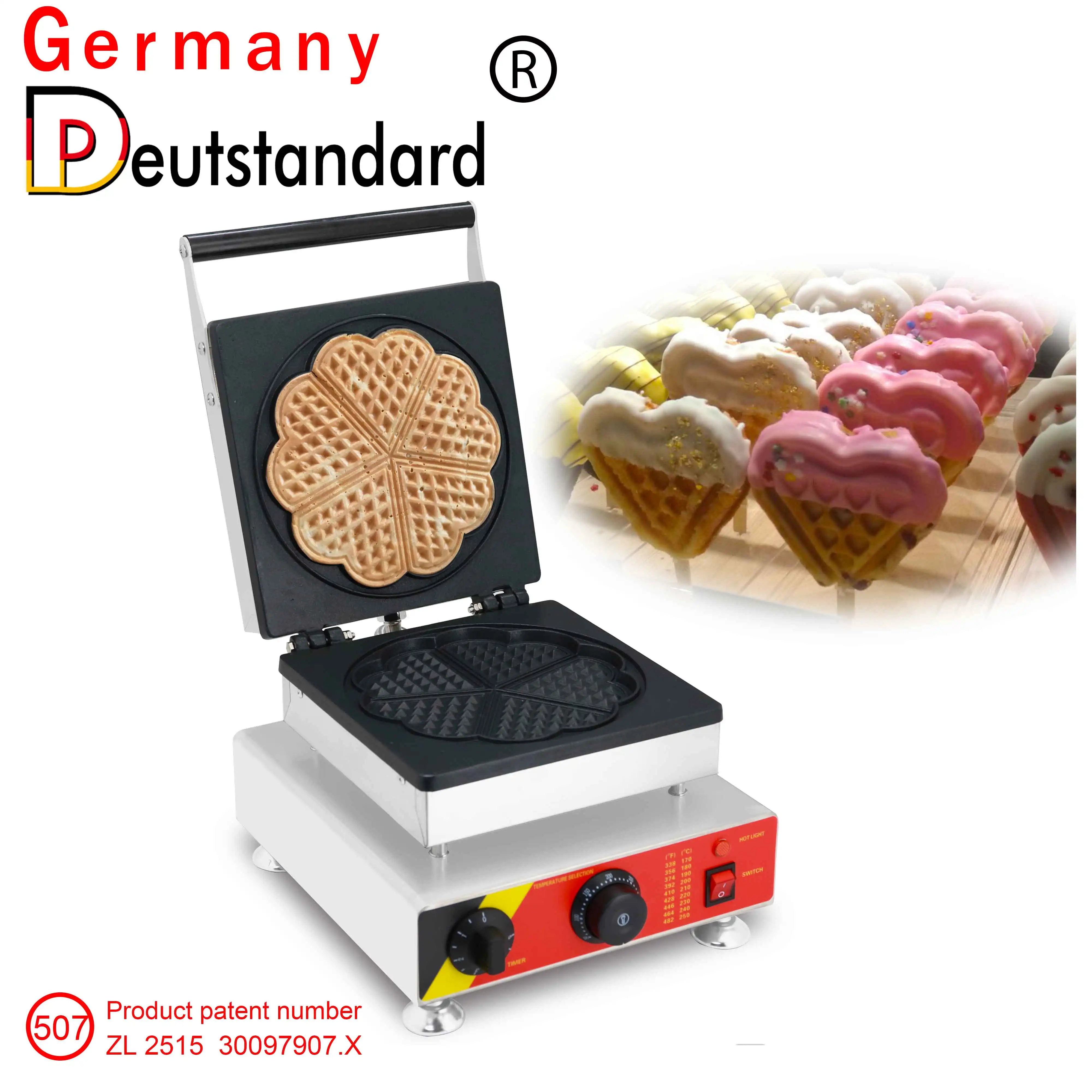 

Electric Heart Shaped Waffle Maker Bread Making Machine Waffle Machine Street Belgium Snack Food Round Grill Sandwich Maker