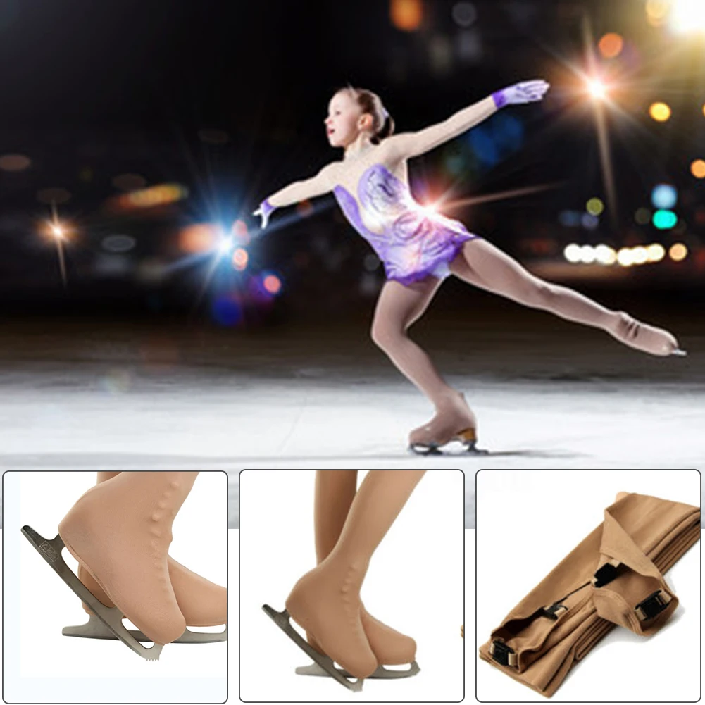 

Women Soft Fitness Full Foot Pantyhose Lingerie Thickened Ice Skating Sports Elastic High Waist Breathable Stockings Tights
