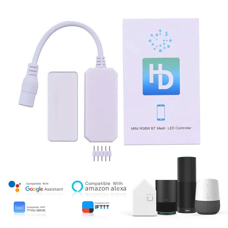 Светодиодный мини-контроллер RGBW с bluetooth сетевым и интеллектуальным контроллером приложений для RGBW светодиодный световой DC12-24V