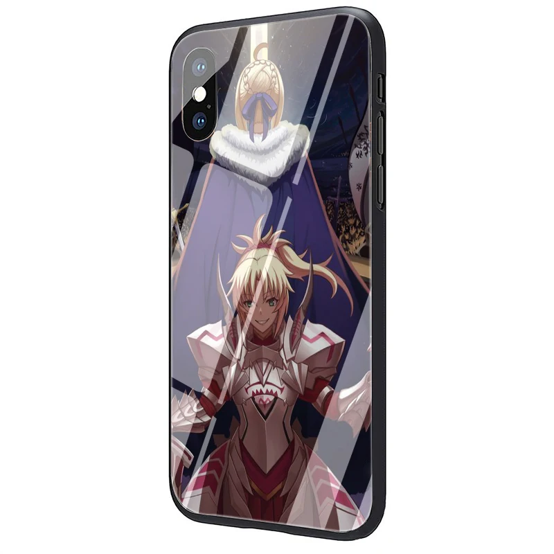 G10 Чехол для телефона EWAU Saber Fate Apocrypha из закаленного стекла для iPhone 5 5S SE 6 6s 7 8 plus X XR XS 11 pro Max - Цвет: G10