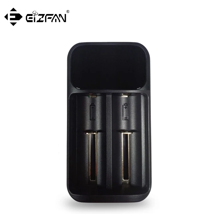 Efan Eizfan Art V2 Универсальное зарядное устройство 2 слота 5 в 2A usb зарядное устройство led Интеллектуальный портативный для 18650 26650 литий-ионного аккумулятора зарядное устройство