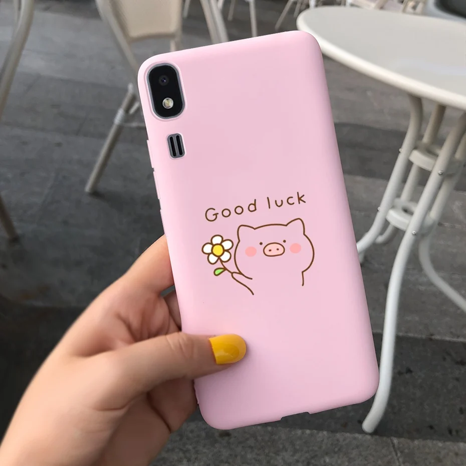 Cute Soft Silicone TPU Phone Case Back Cover - Compatible with Samsung Galaxy A2 Core