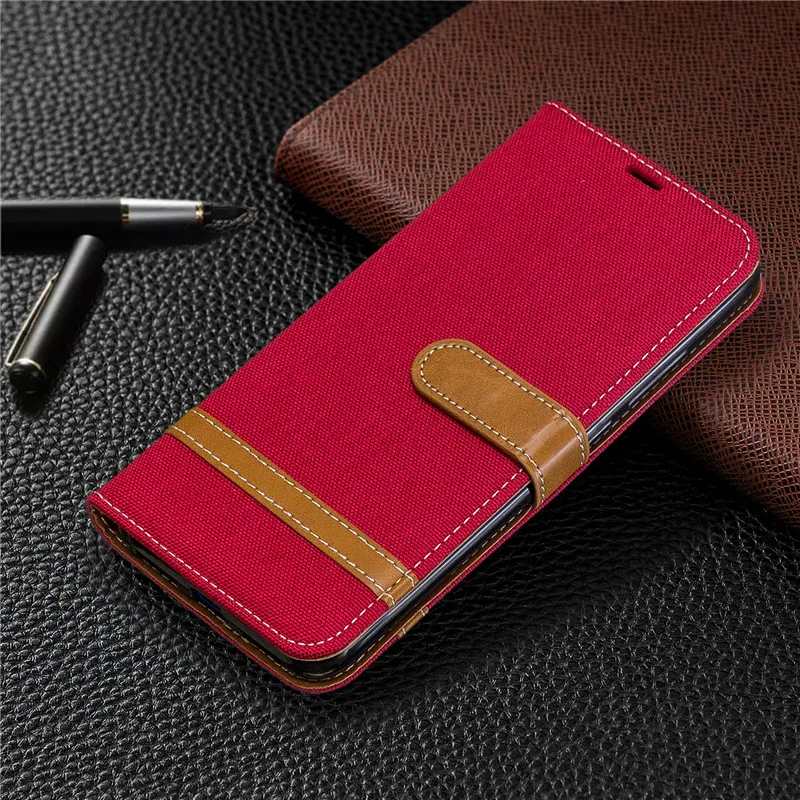 Чехол из искусственной кожи для Xiaomi Redmi 8 8A, чехол-кошелек, подставка, тканевый ковбойский чехол-книжка для Redmi Note 8 Pro Note 8 T, чехол - Цвет: C