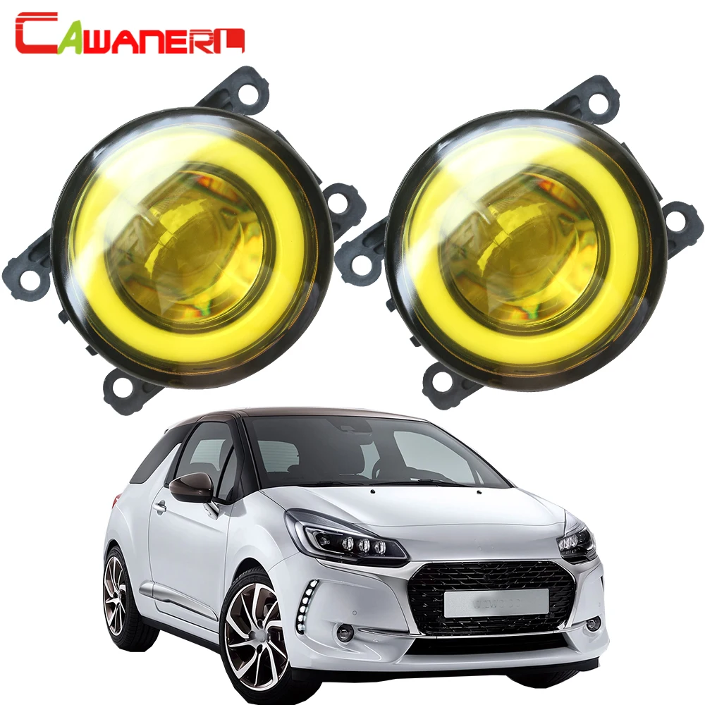 Cawanerl для Citroen DS3 2009-2018 автомобиля H11 3000LM светодиодный туман светильник COB Ангел