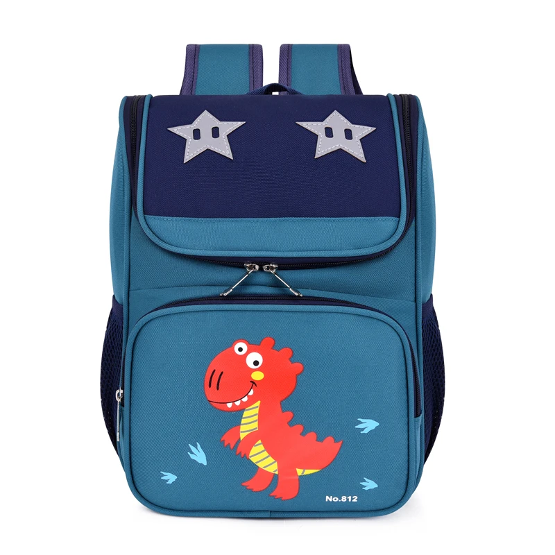 Bolso escolar para chicas dulces, mochila de gran capacidad de dibujos animados para niños, Oxford, impermeable, de dinosaurio, bolsa de espacio