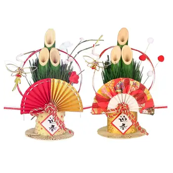 

New Year's Decorations Mini Pine Ornaments Bamboo Pine-leaf Straw Ornament For Japan Home Decoration Artificial Creative Crafts