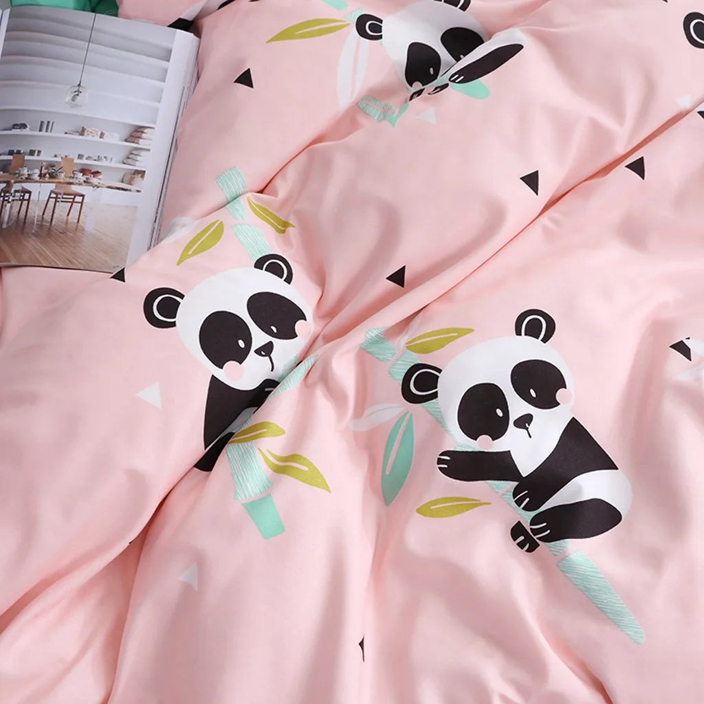 Постельное белье люкс Семейный комплект, простыня стеганая наволочка Полный размер четыре части для кровати скрытая застежка-молния#4
