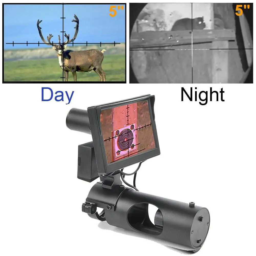 

BESTSIGHT Digital Night Vision Scope for Rifle Hunting with Camera and 5" Portable Display Screen