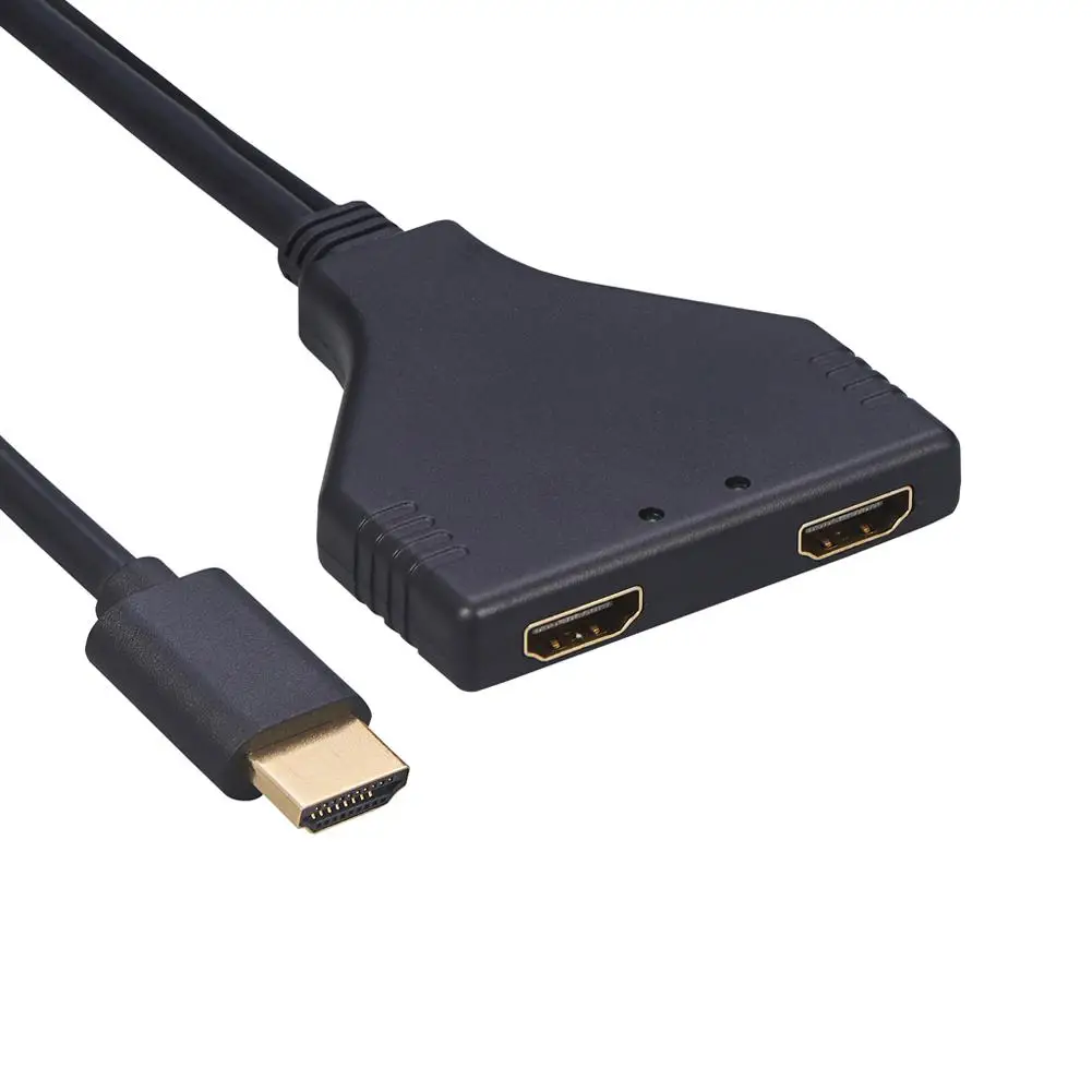 HDMI 1 в 2 Выход сплиттер HD мужской женский сплиттер адаптер конвертер кабель с USB для 1080P 4K HD tv видео HD tv соединительный кабель