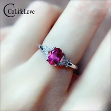 Ювелирные изделия colife 925 серебро розовый топаз кольцо 5