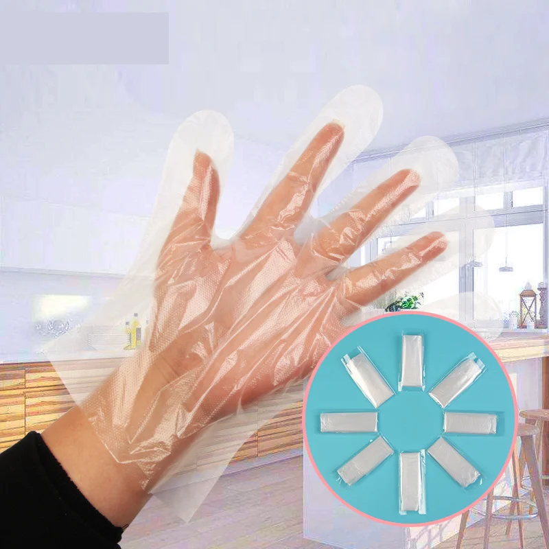 

1000/2000pcs Plastic Gloves Transparent Disposable Gloves for Restaurant Kitchen BBQ Eco-friendly Food Fruit Vegetable Gloves