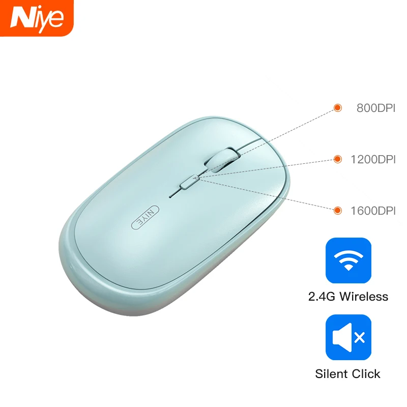 Niye Wireless Mouse Mini Optical Computer Gaming Mouses Mice for PC Laptop Destop Not Bluetooth Mouse Gamer Girl Accessories