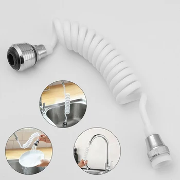 

Filter Spray Head Faucet Lengthening Extension Long Hose Portable Retractable Shower Faucet Bath Kitchen Accessories