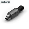 6-в-1 швейцарский армейский нож кабелей inCharge, портативный USB-брелок/фотомагнитный/микро-USB/Lightning зарядный кабель ► Фото 1/6