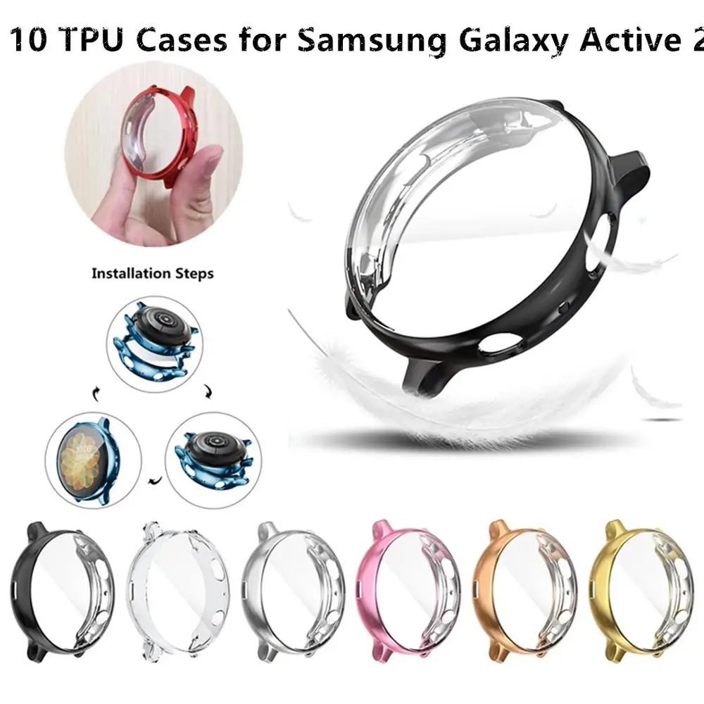 New 10 PC Soft TPU For Samsung Galaxy Watch Active 2 40MM 44MM Screen Protector Cover 1