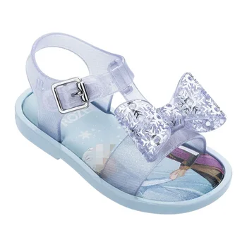 

New Girls Mini melissa Jelly shoes 2020 Fashion Elsa Princess Candy Sandals Children's Summer Beach wear sandal Shoes