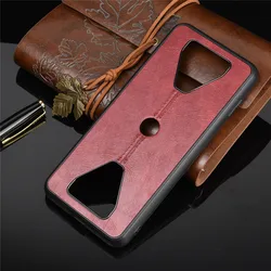 Premium PU Leren Telefoonhoes met Steekrand Zachte Rand voor Xiaomi Black Shark 3 Pro