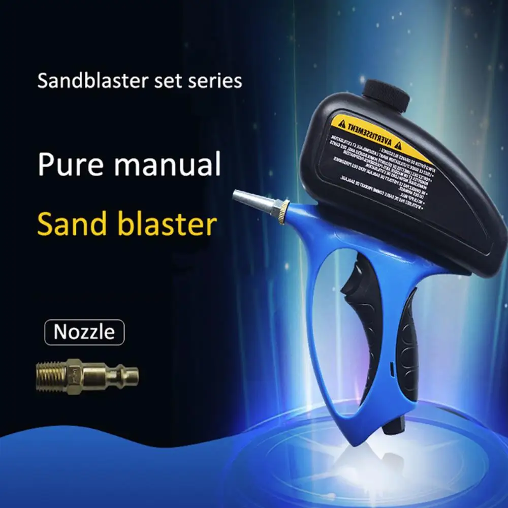 

Hardware Industry Sandblasting Machine Pneumatic Sprayer Durable Sturdy Paint Home Decoration Tool Practical ABS Blue Black