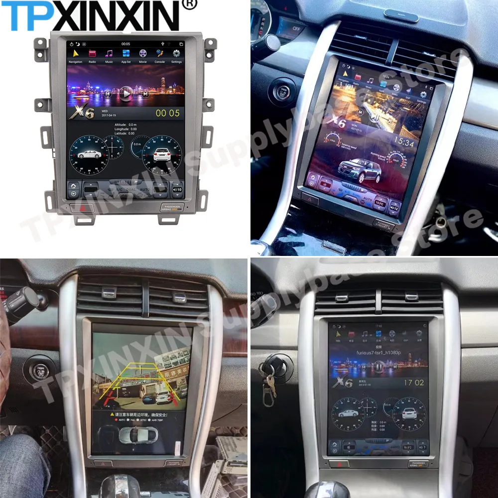 

128GB Tesla Screen DSP Carplay Android Car Radio 2 Din Stereo Receiver For FORD EDGE 2008 2009 2010 2011 2012 2013 2014 GPS Unit
