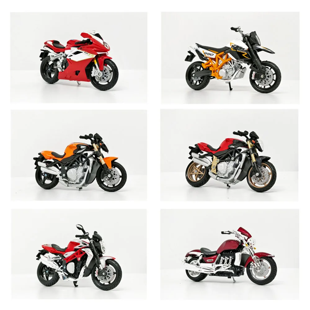 Литая модель мотоцикла Bburago для мальчиков масштаб 1/18 1:18 Triumph MV Agusta KTM Ducati| |