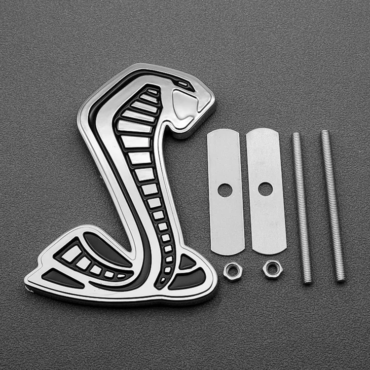 Plaque SignaléTique DInsigne Accessoires De Voiture De Style De Voiture Logo De Capot Pour Le Logo DEmblèMe De Calandre Avant Ford Shelby Logo Mustang GT500 Mondeo Mk4 Transit Ranger Focus Fiesta