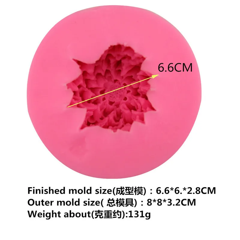 3D Chrysanthemum Mold Baking Fondant Mold Handmade Soap Cake Tool Cake Decorating