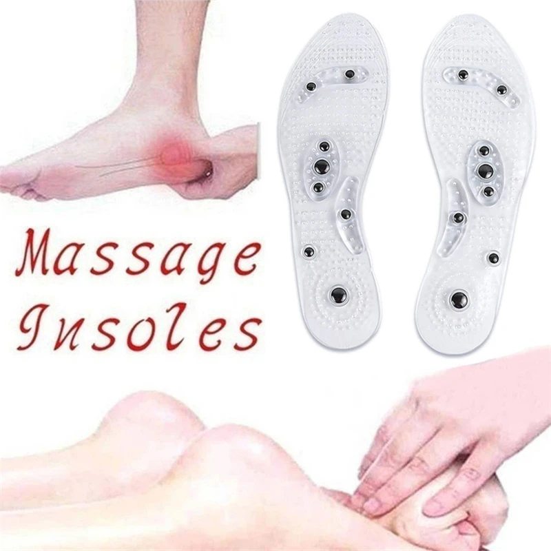 Magnetic Silicone Gel Insoles Weight Loss Arch Support Shoes Pads for Men Women Therapy Massage Foot 4