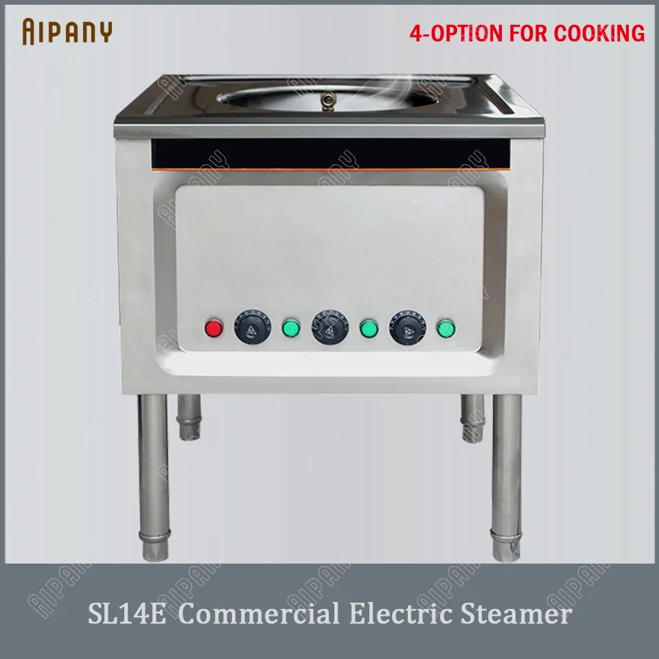 SL14E - electric SL14E/SL14G Электрический/газовый пароварочный аппарат из нержавеющей стали большой мощности коммерческий выпуклая Пирамидка духовка для выпекания булочек плита Паровая машина - Цвет: SL14E - electric