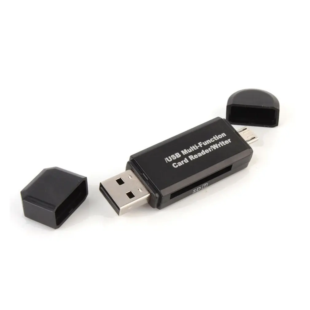 2 в 1 USB OTG кард-ридер высокоскоростной USB 2,0 Универсальный кард-ридер для Android телефон компьютер USB интерфейс