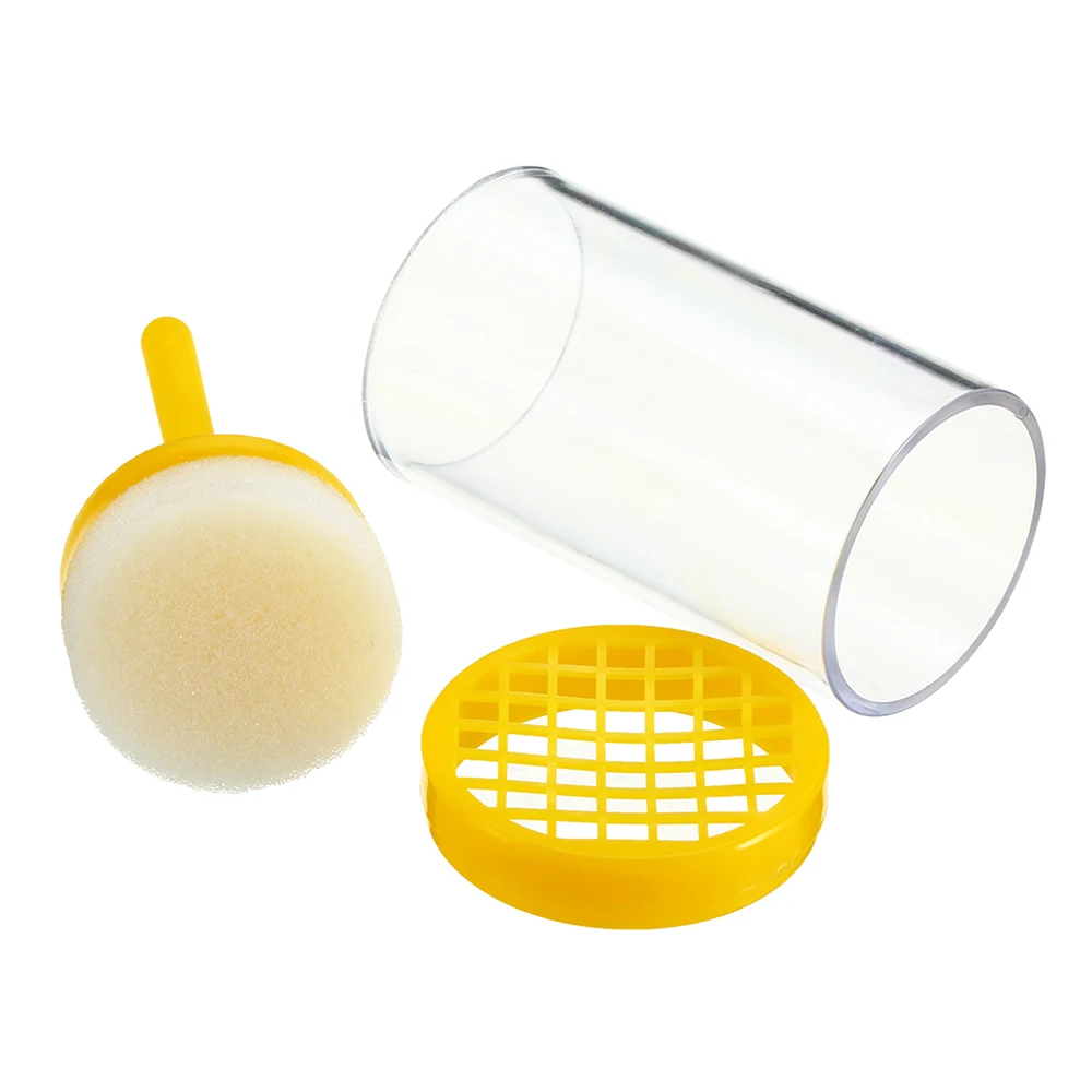 1PCS Beekeeping Queen King Bee Marking Rearing Marker Label Marker Yellow Plastic Bottle Insect Bees Farm Identification Tools beekeeping tools beekeeping accessories