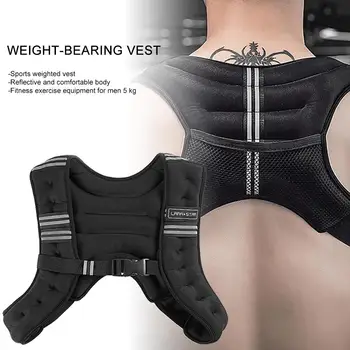 

5KG Sport Weighted Vest Reflective Comfortable Body Fitness Workout Equipment For Men Women Kids Fitness equipment accessories