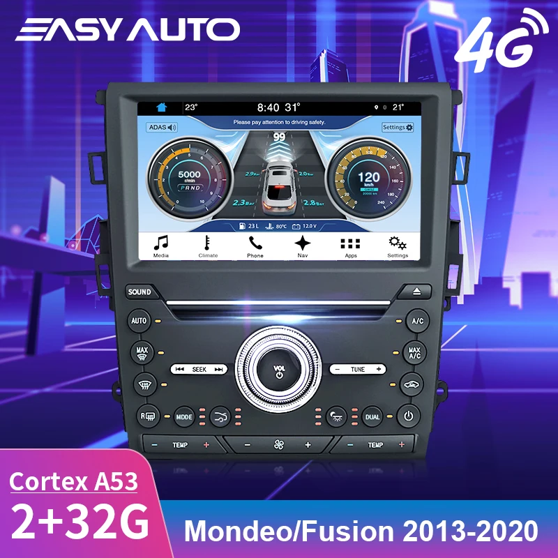 Автомобильный радиоприемник мультимедийный плеер навигация GPS для Ford Mondeo Fusion MK5