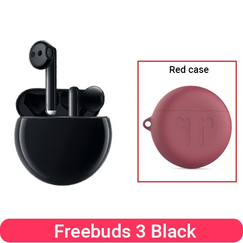Huawei Freebuds 3 беспроводные гарнитуры TWS Bluetooth наушники активное шумоподавление Bluetooth 5,1 - Цвет: Black n Red Case