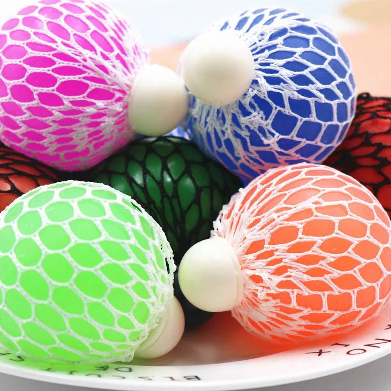 Fidget Toys Stress Relief Sensory Toy Mesh Squishy Balls For Autism